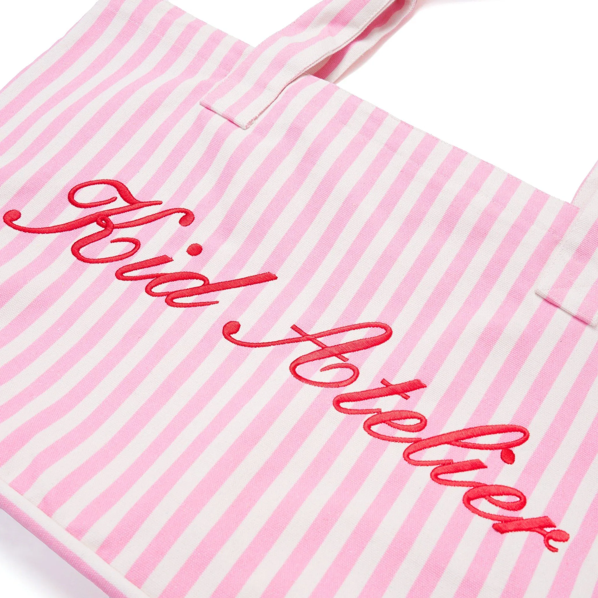 KA STRIPED TOTE - PINK