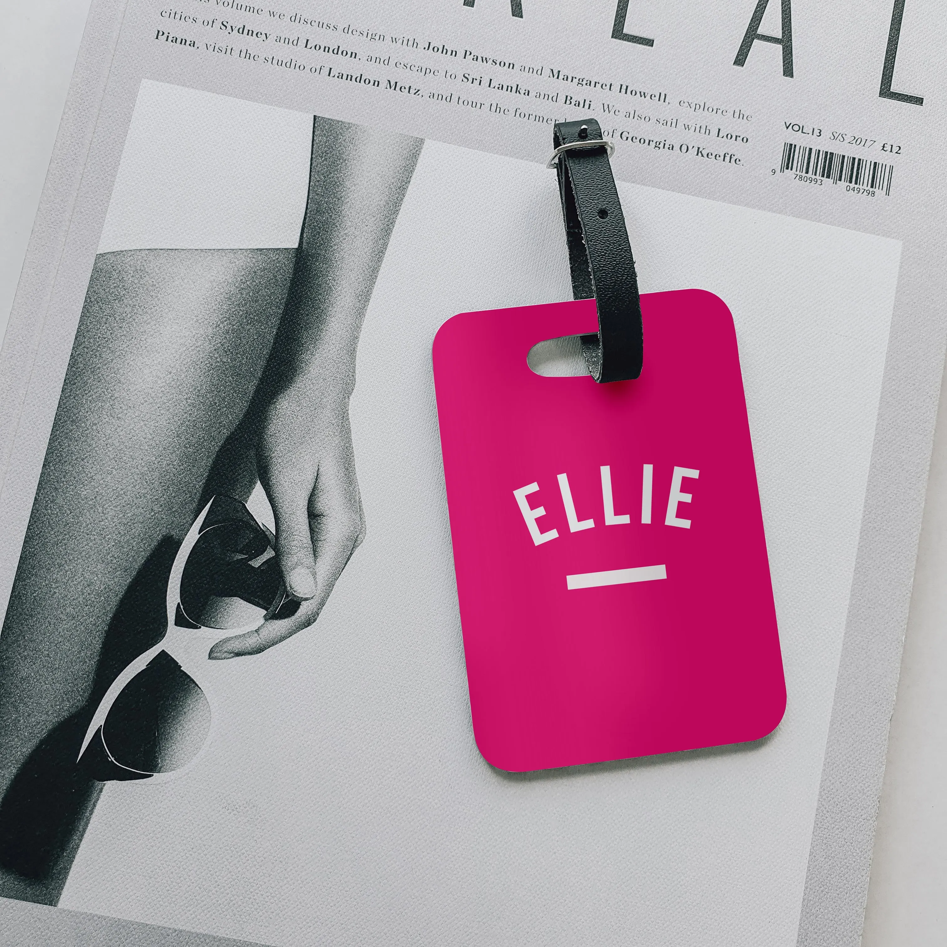 Kids Luggage Tag | Raspberry