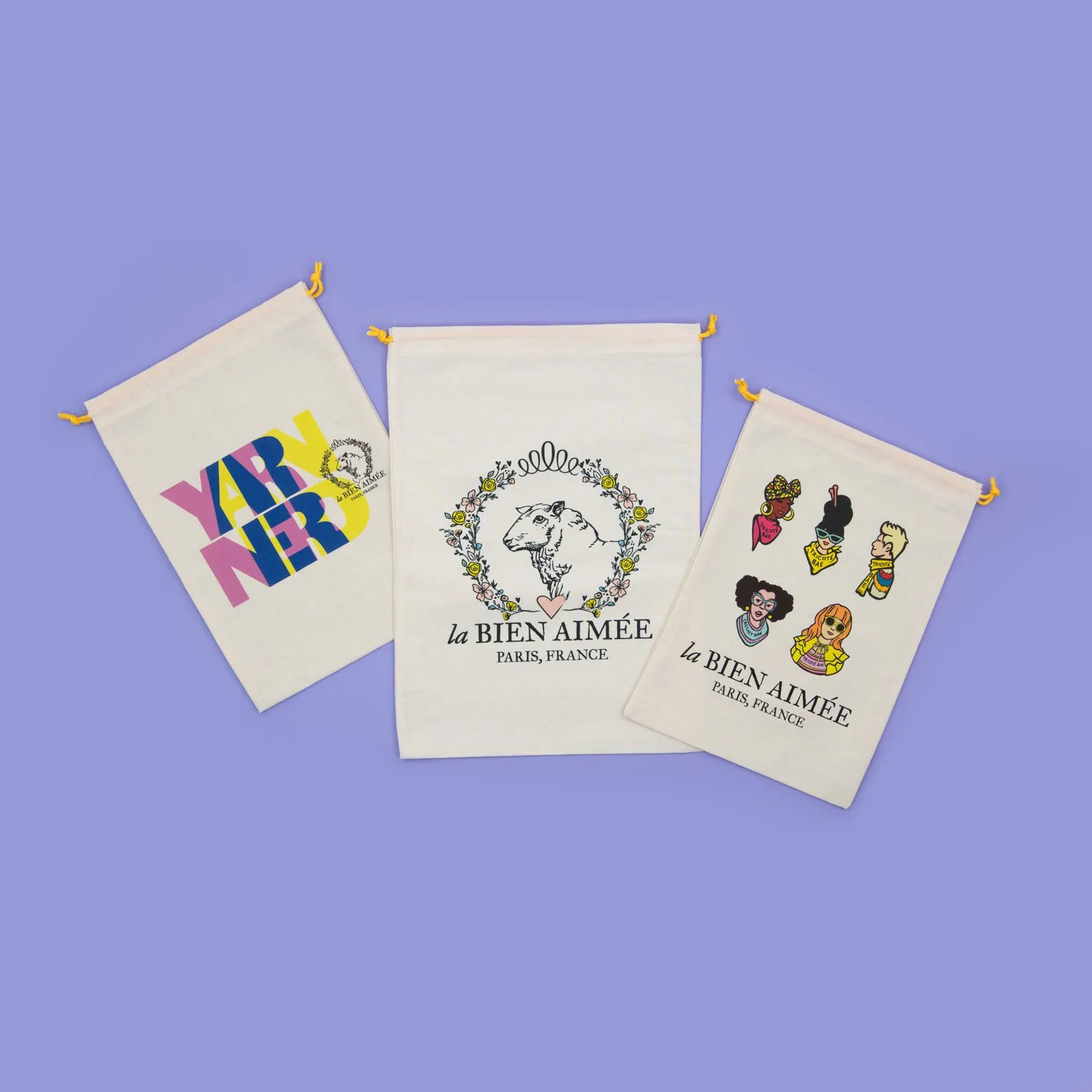 La Bien Aimée Drawstring Bags