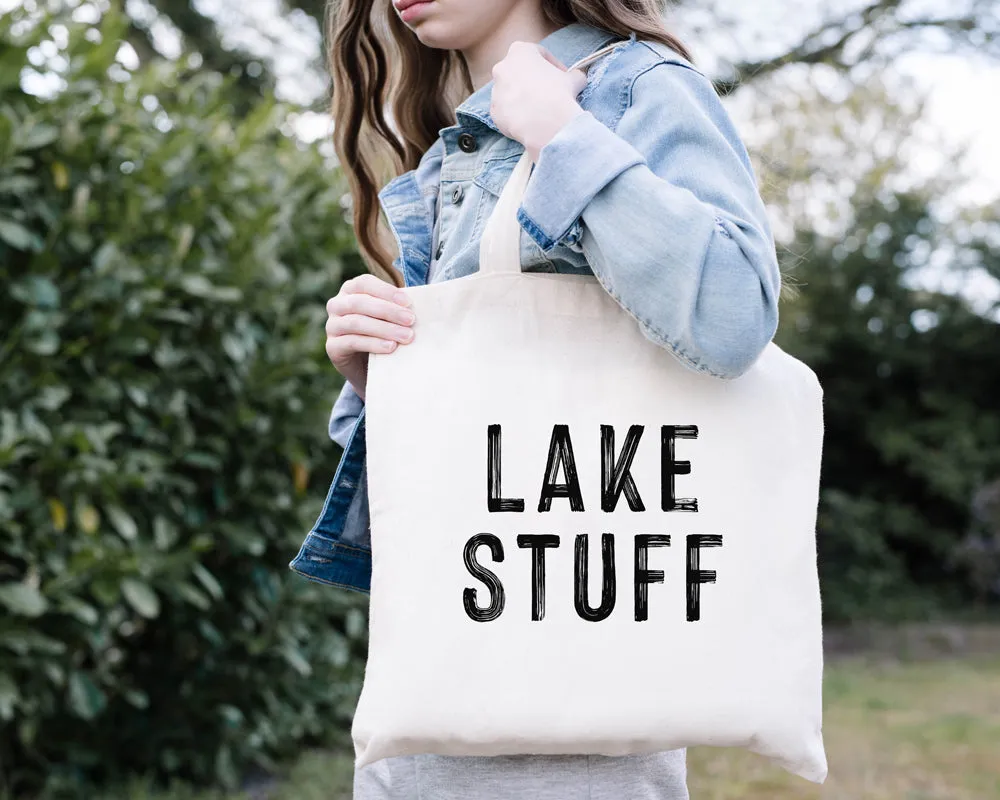 Lake Stuff Canvas Tote Bag