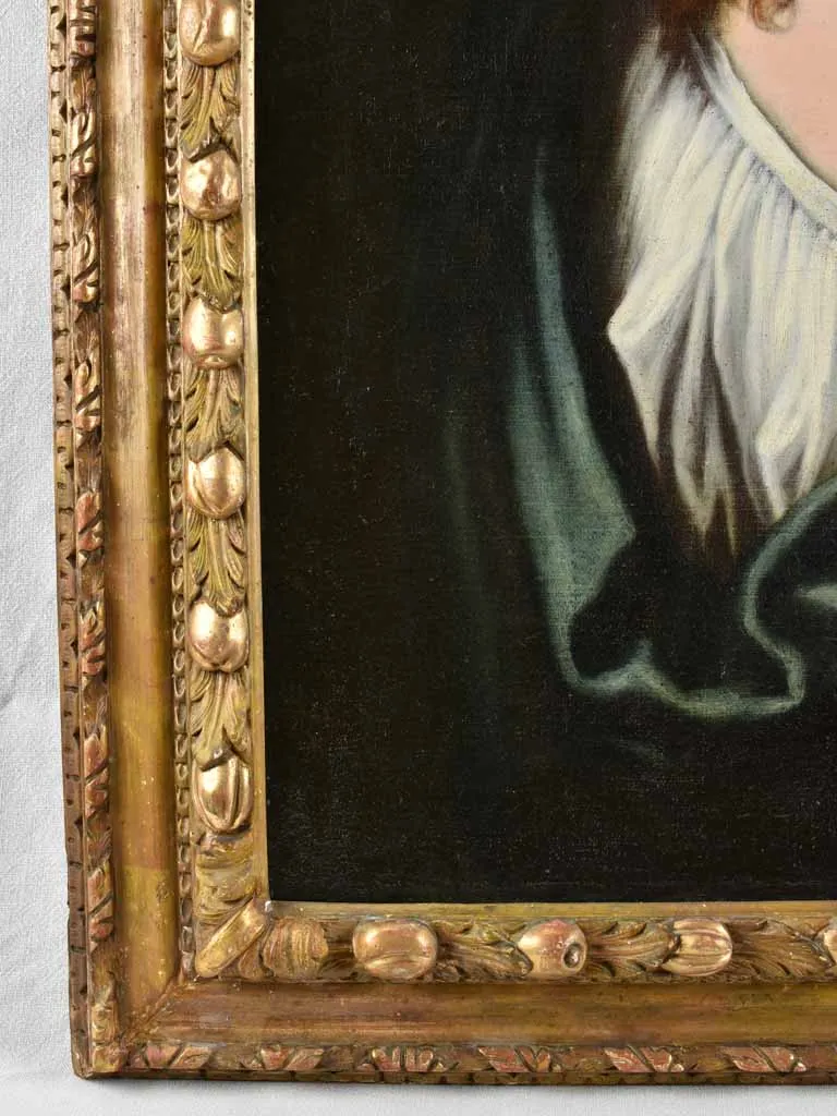 Large 17th century portrait of a lady, anonymous 45¾ x 37¾""