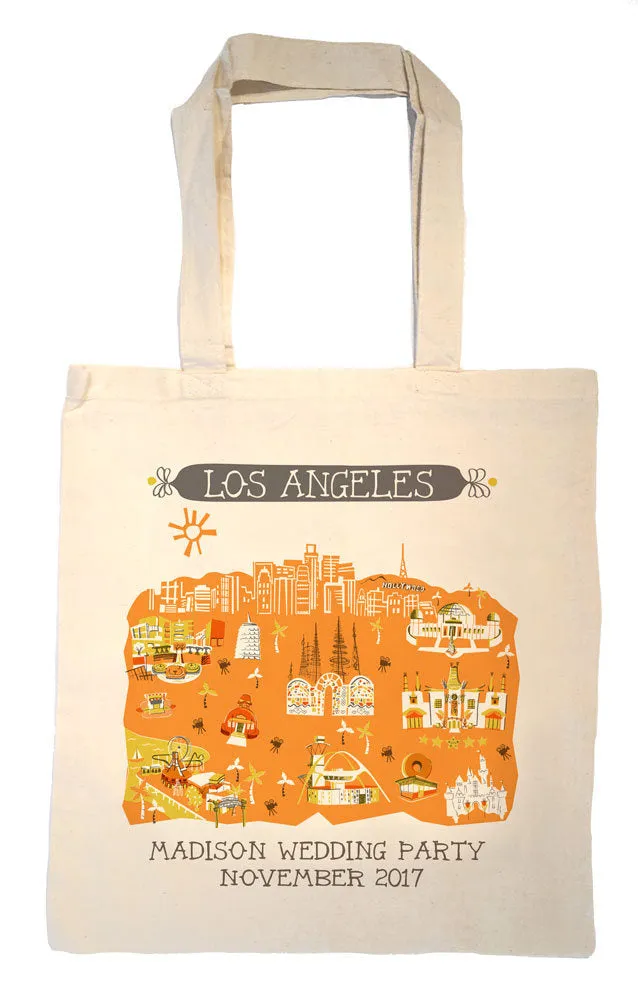 Los Angeles Tote Bag-Wedding Welcome Tote