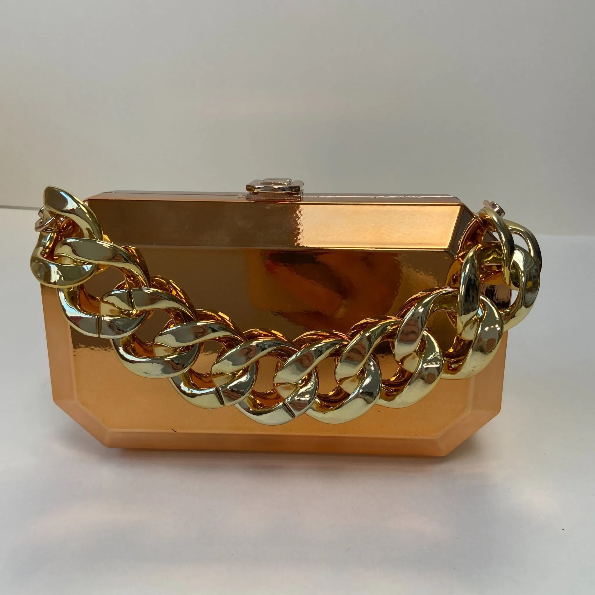 Metal Box Clutch Bags