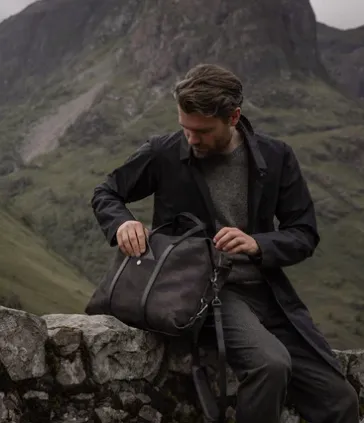 Mismo Utility Weekend Travel Tote in Black Camo