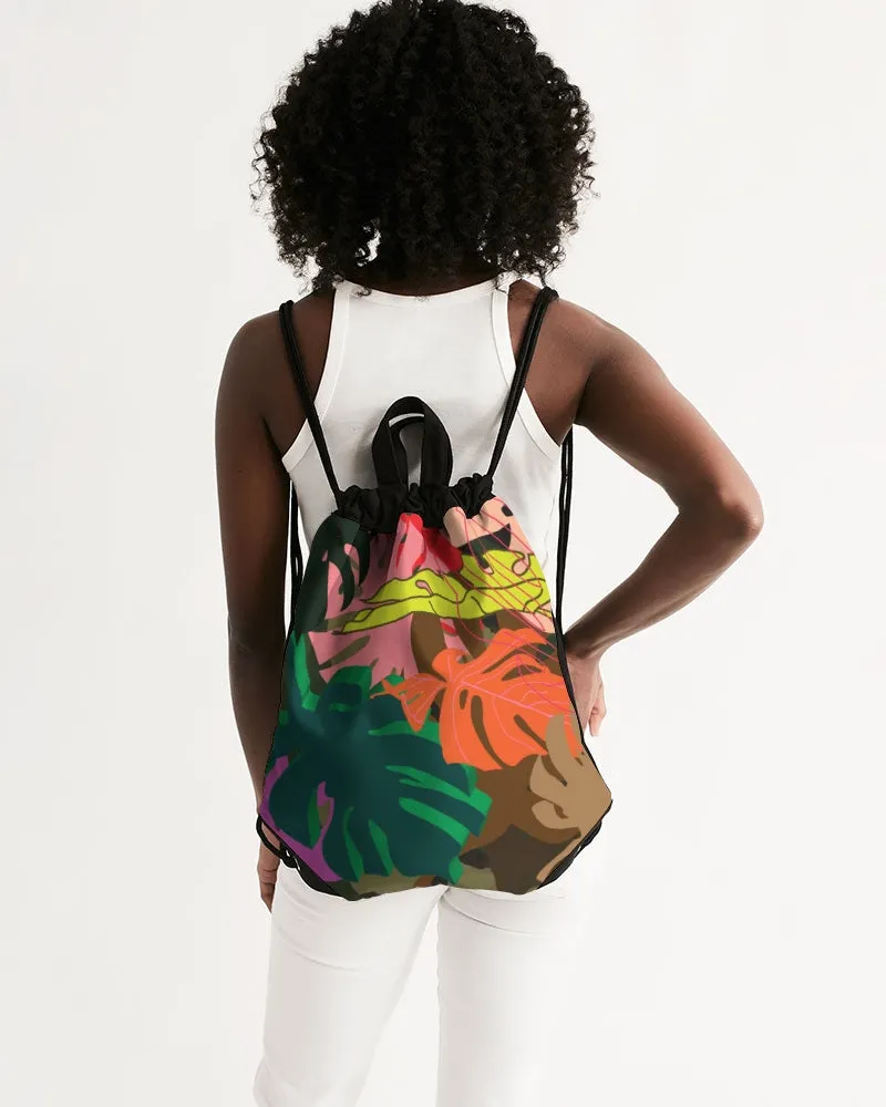 MONSTERA Canvas Drawstring Bag