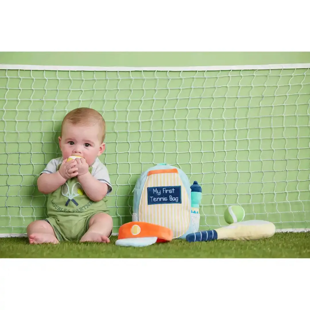 Mud Pie My First Tennis Bag Plush Set