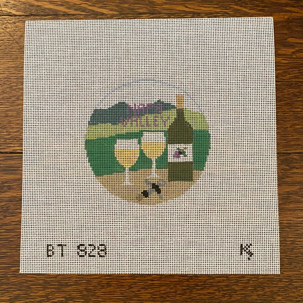 Napa Valley Travel Round Canvas