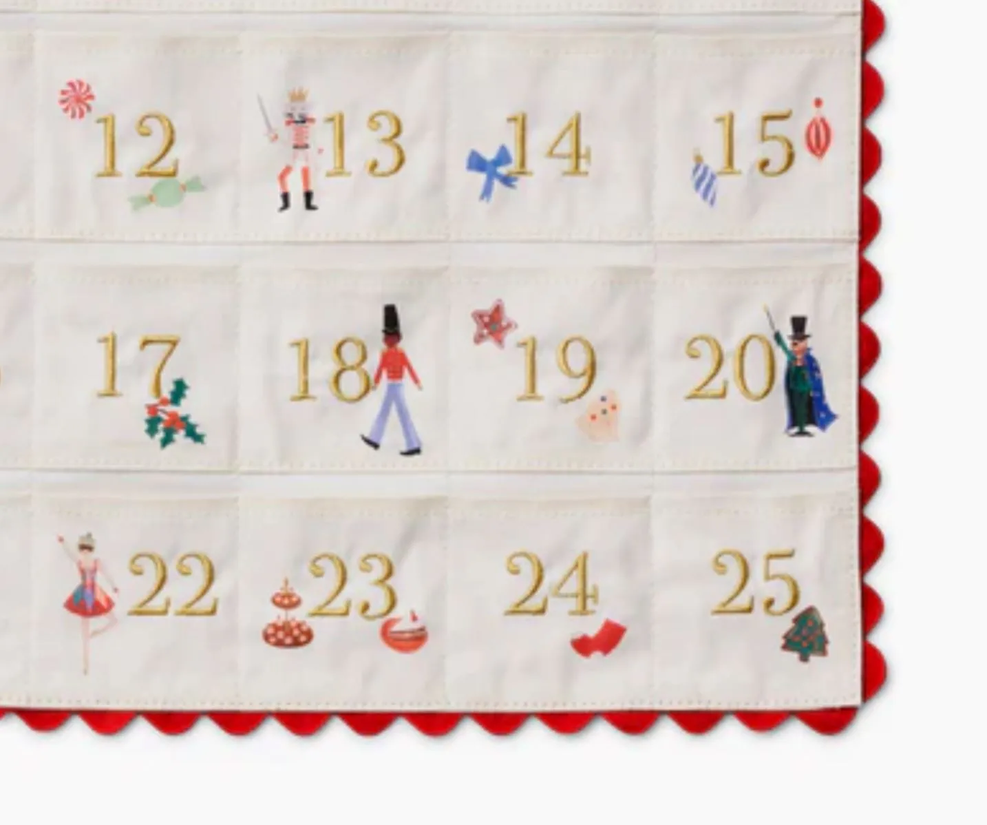 Nutcracker Hanging Advent Calendar