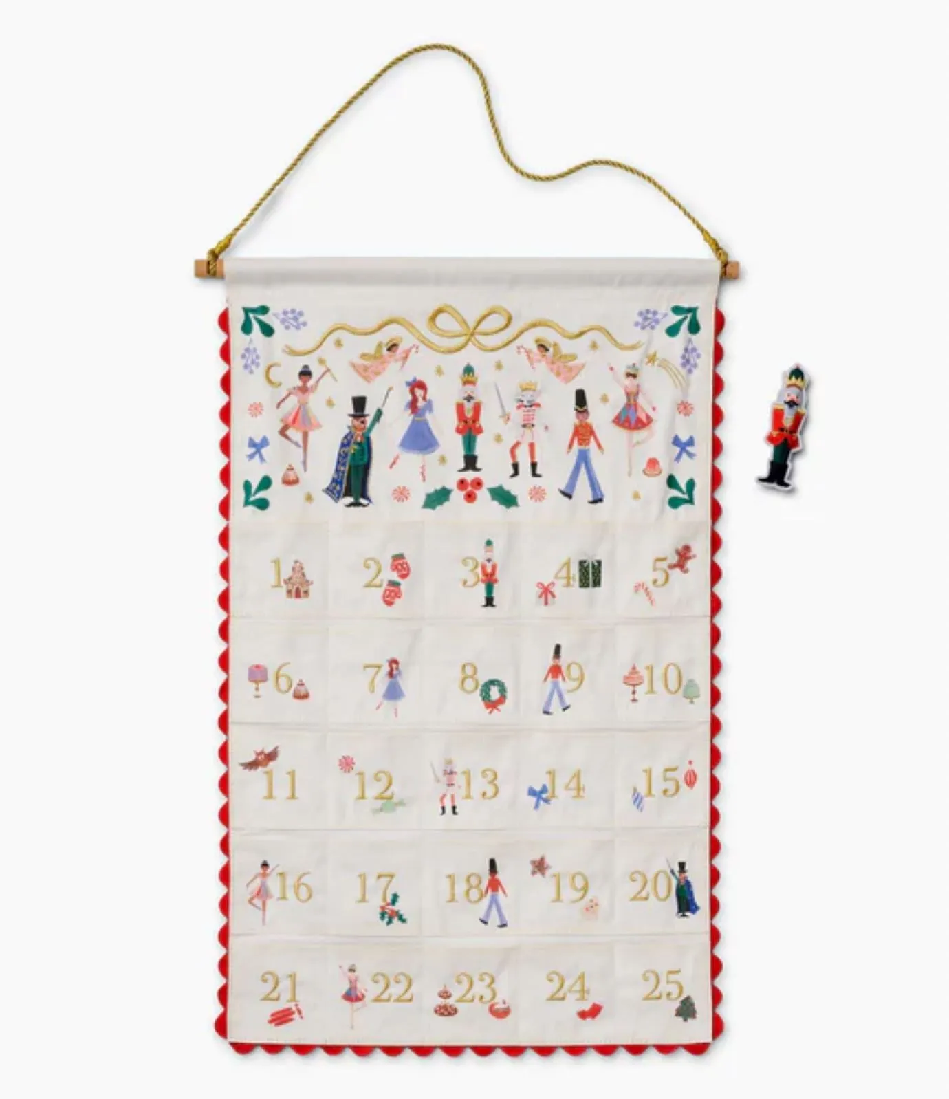 Nutcracker Hanging Advent Calendar