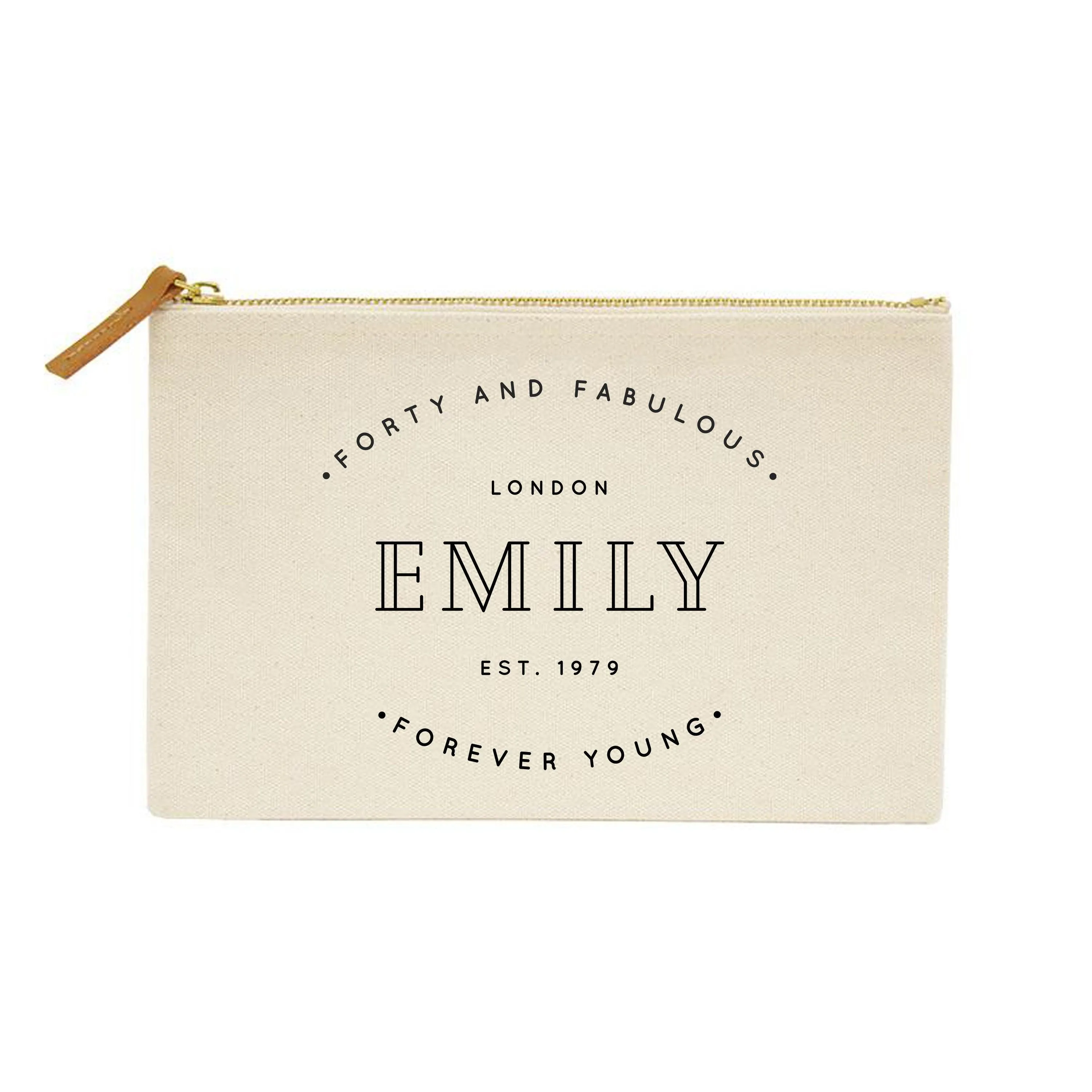Personalised Make Up Bag | 40th Birthday Gift | Gift Ideas for Her | Custom Makeup Bag | Birthday gift ideas for her | 40th Gift
