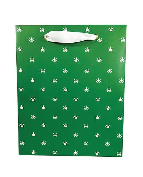 Polka Pot Gift Bag - Green/white