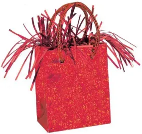 Prismatic Red Gift Bag Balloon Weight