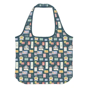 Reusable Tote Bag: Travel Stamps