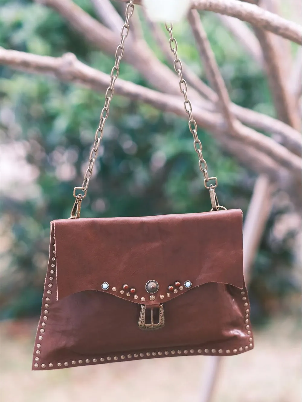 Rivet Western Studded Satchel Purse Leather Satchel Crossbody Bag Womens