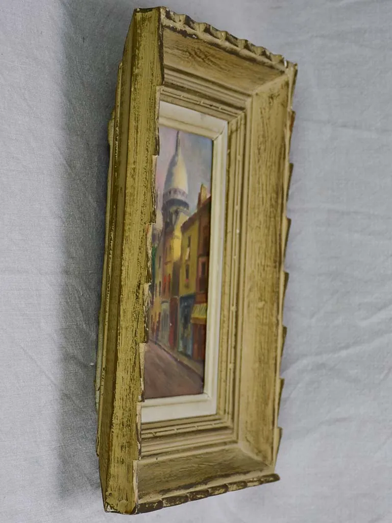 Sacré-Cœur Basilica Montmartre - early 20th Century oil on canvas, anonymous 13" x 11"
