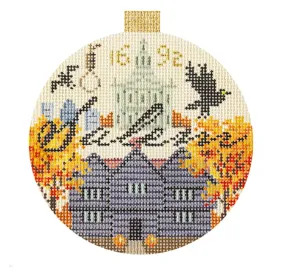 Salem Round Needlepoint Canvas