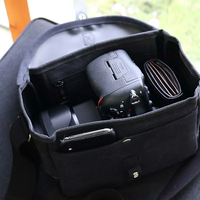 Small Shoulder Bag - Camera Bag Design / Ecru -, Cross Body Bag