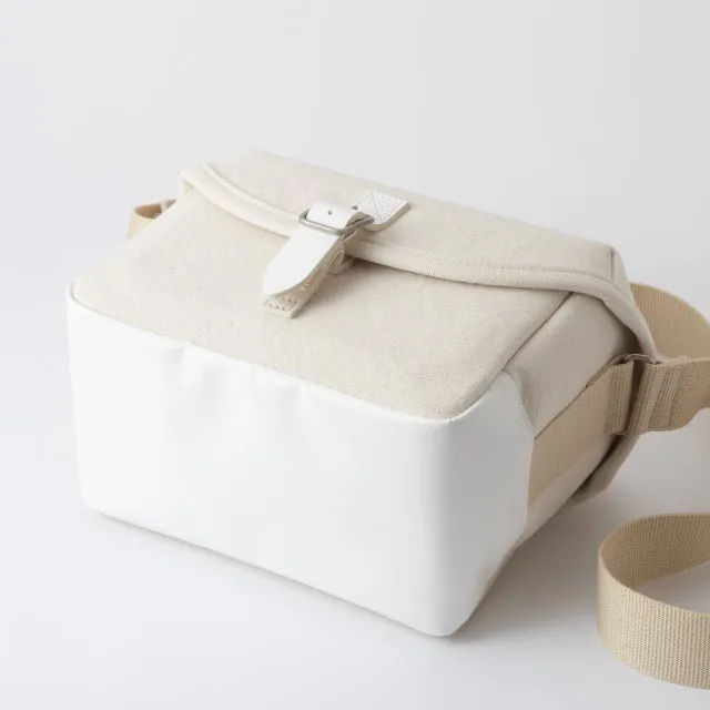 Small Shoulder Bag - Camera Bag Design / Ecru -, Cross Body Bag