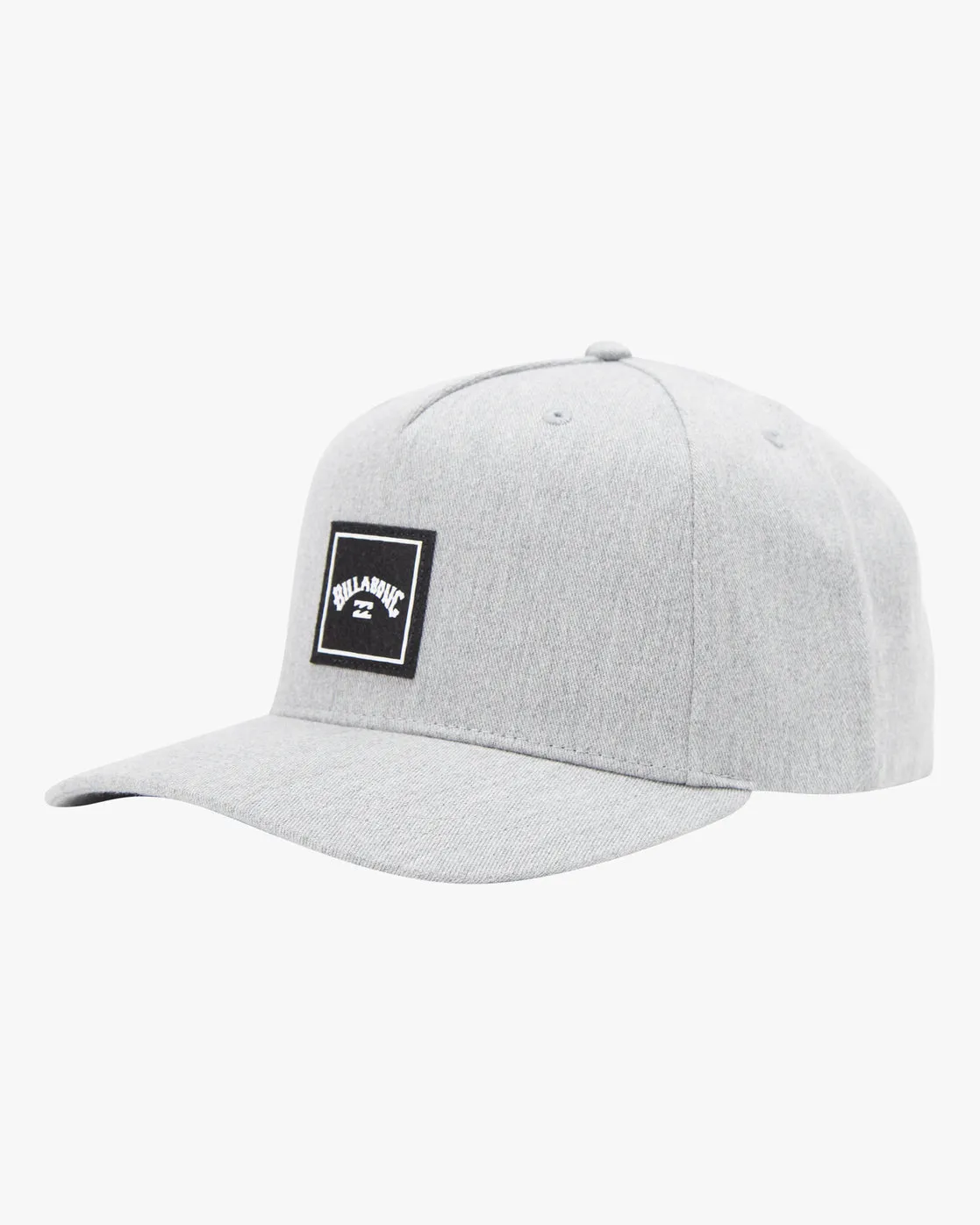 Stacked Snapback Hat - Grey Heather