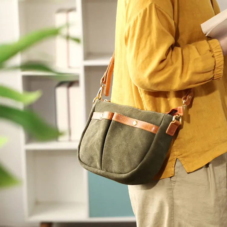 Stylish Womens Cross Body Canvas Bag Small Shoulder Bags For Women