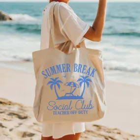 Summer Break Social Club Wholesale Canvas Tote - Fast Shipping