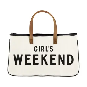 The Girls Weekend Canvas Tote