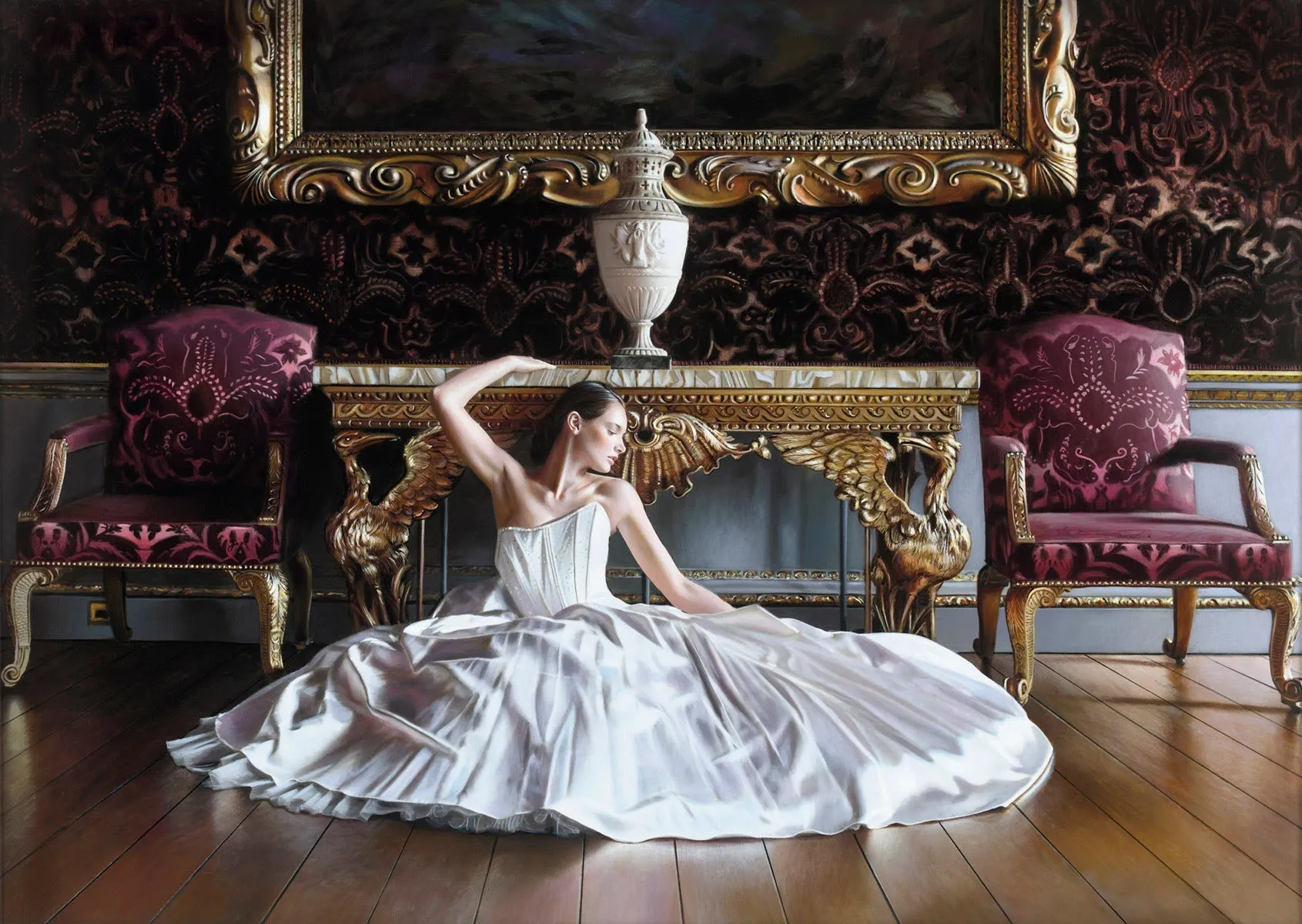 The Swan Canvas by Rob Hefferan