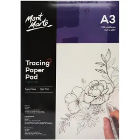 Tracing Paper Pad 60gsm 40 Sht A3 - Mont Marte