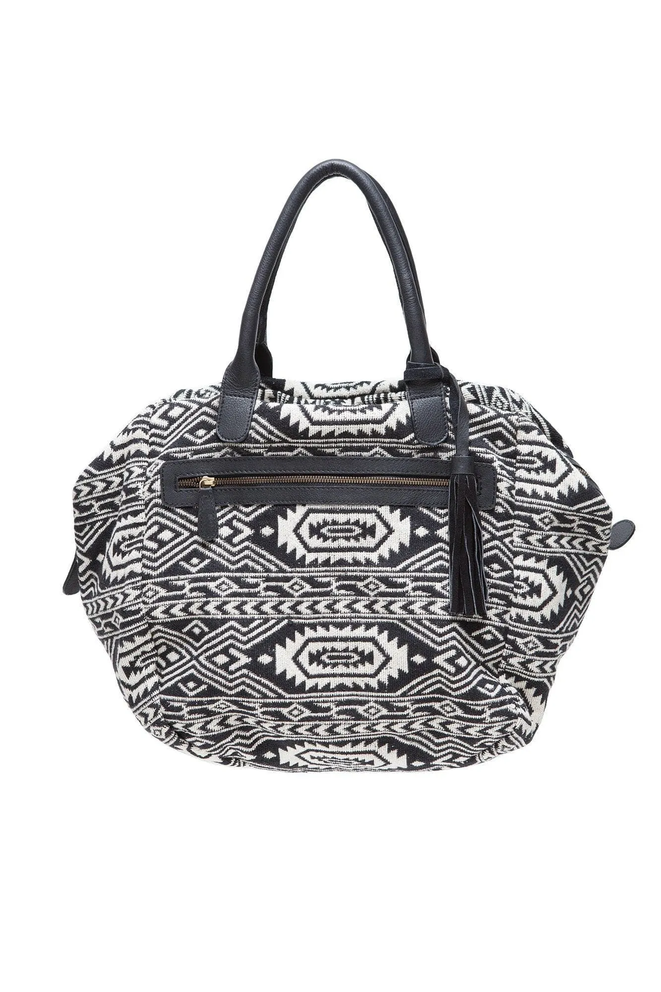 Travel Cotton Fashion Bag SIGRID - Bag Black/white