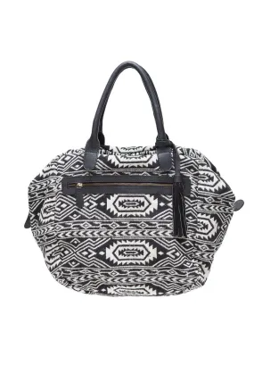 Travel Cotton Fashion Bag SIGRID - Bag Black/white