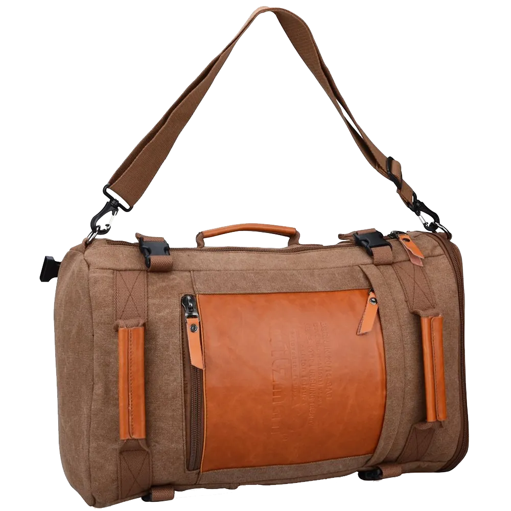 Witzman Men's Retro Canvas Travel Duffel Bag 2033