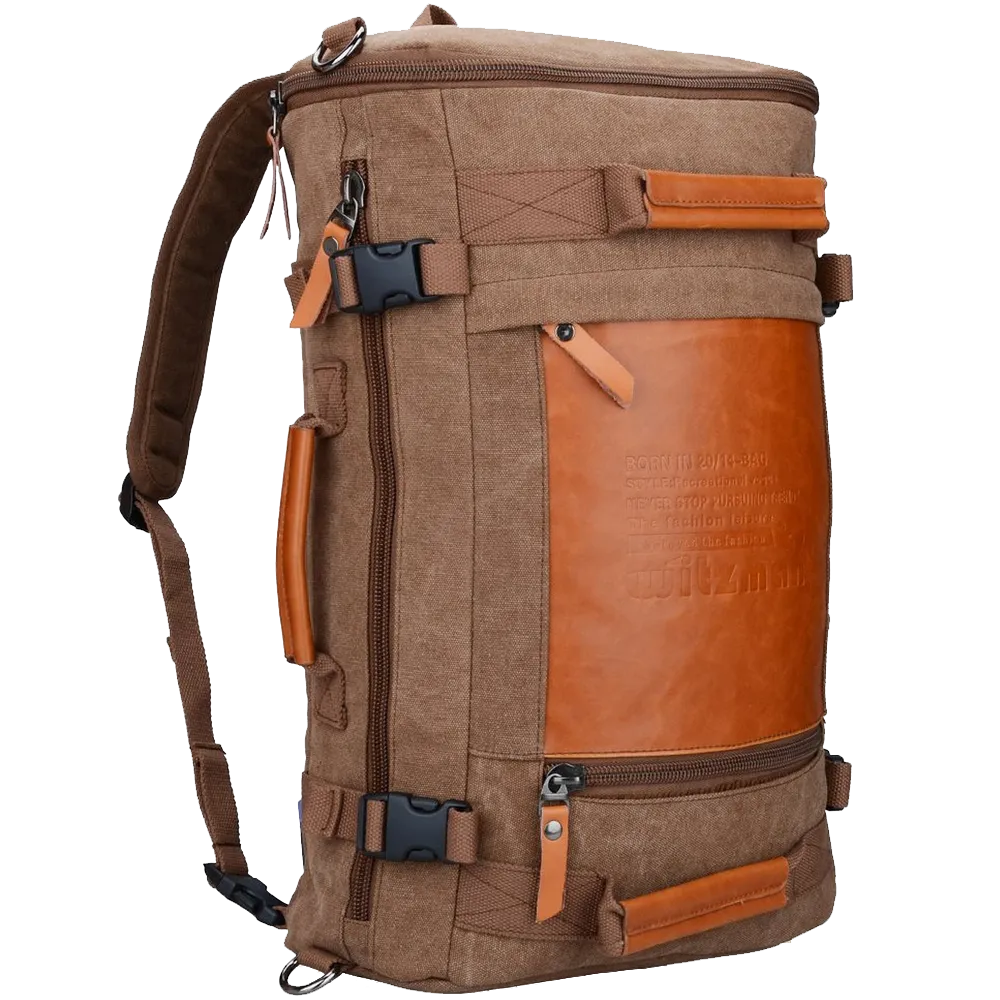 Witzman Men's Retro Canvas Travel Duffel Bag 2033